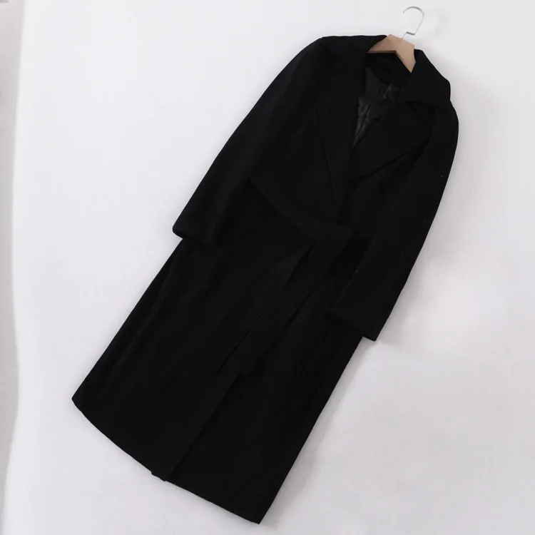 A Generation of Slimming Mid-length over-the-Knee Suit Collar Waist Hugging Woolen Coat WOMEN'S Coat Entity
A Generation of Slimming Mid-length over-the-Knee Suit Collar Waist Hugging Woolen Coat WOMEN'S Coat Entity