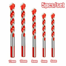 5pcs Multifunctional Triangle Twist Drill Bit Set 6/6/8/10/12mm Hole Opener For Ceramic Glass Plastic Drilling Woodworking Tool
5pcs Multifunctional Triangle Twist Drill Bit Set 6/6/8/10/12mm Hole Opener For Ceramic Glass Plastic Drilling Woodworking Tool