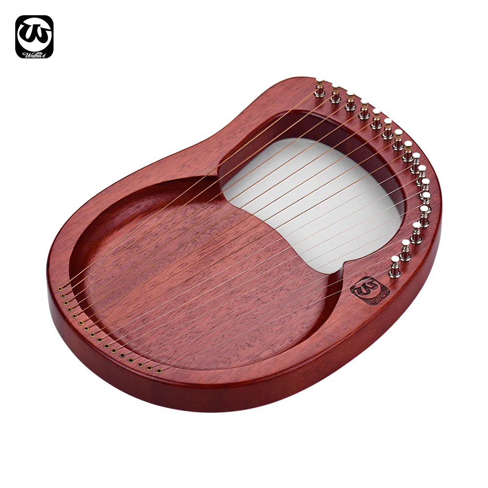 Walter.t 16-String Wooden Lyre Harp Metal Strings Mahogany Solid Wood String Instrument with Carry Bag Tuning Wrench
Walter.t 16-String Wooden Lyre Harp Metal Strings Mahogany Solid Wood String Instrument with Carry Bag Tuning Wrench