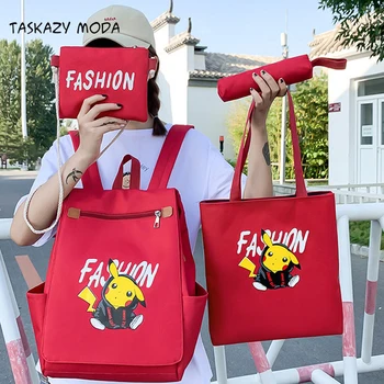 2020 New 4/Set Canvas Backpack Women Backpack Laptop Rucksack Booksbag For Teenage Girls Anti-theft Female Shoulder Bag Mochila
2020 New 4/Set Canvas Backpack Women Backpack Laptop Rucksack Booksbag For Teenage Girls Anti-theft Female Shoulder Bag Mochila