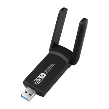 USB 3.0 1200Mbps Wifi Adapter Dual Band 5GHz 2.4Ghz 802.11AC RTL8812BU Wifi Antenna Dongle Network Card For Laptop Desktop
USB 3.0 1200Mbps Wifi Adapter Dual Band 5GHz 2.4Ghz 802.11AC RTL8812BU Wifi Antenna Dongle Network Card For Laptop Desktop