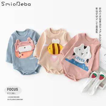 Infants Baby Boys Girls Rompers Cartoon Three-dimensional Animal Long-sleeved Triangular Crawling Suit Autumn In 2019 Jumpsuits
Infants Baby Boys Girls Rompers Cartoon Three-dimensional Animal Long-sleeved Triangular Crawling Suit Autumn In 2019 Jumpsuits