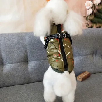 Pet Cotton Padded Clothes Autumn Winter New Dog Winter Skiing Suit With Splash Ink Printed Cotton Vest On Chest Back
Pet Cotton Padded Clothes Autumn Winter New Dog Winter Skiing Suit With Splash Ink Printed Cotton Vest On Chest Back