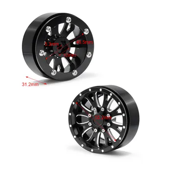 4Pcs 2.2 Inch Metal Beadlock Wheels Rims for 1/10 Axial Wraith TRX4 KM2 SCX10 90046 RC Car Crawler
4Pcs 2.2 Inch Metal Beadlock Wheels Rims for 1/10 Axial Wraith TRX4 KM2 SCX10 90046 RC Car Crawler