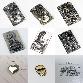 Multi Patterns Metal Badge Sticker For Zippo Kerosene Oil Lighter Grind Wheel Lighters DIY Decor Accessory Man Gift Wholesale
Multi Patterns Metal Badge Sticker For Zippo Kerosene Oil Lighter Grind Wheel Lighters DIY Decor Accessory Man Gift Wholesale