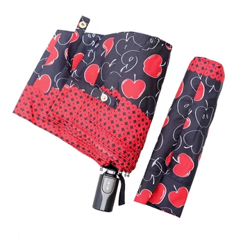 Fashion Red Apple Full Automatic Ladies Umbrella Windproof Folding Female Parasol Portable Creative Girls Gift Sunny Umbrellas
Fashion Red Apple Full Automatic Ladies Umbrella Windproof Folding Female Parasol Portable Creative Girls Gift Sunny Umbrellas