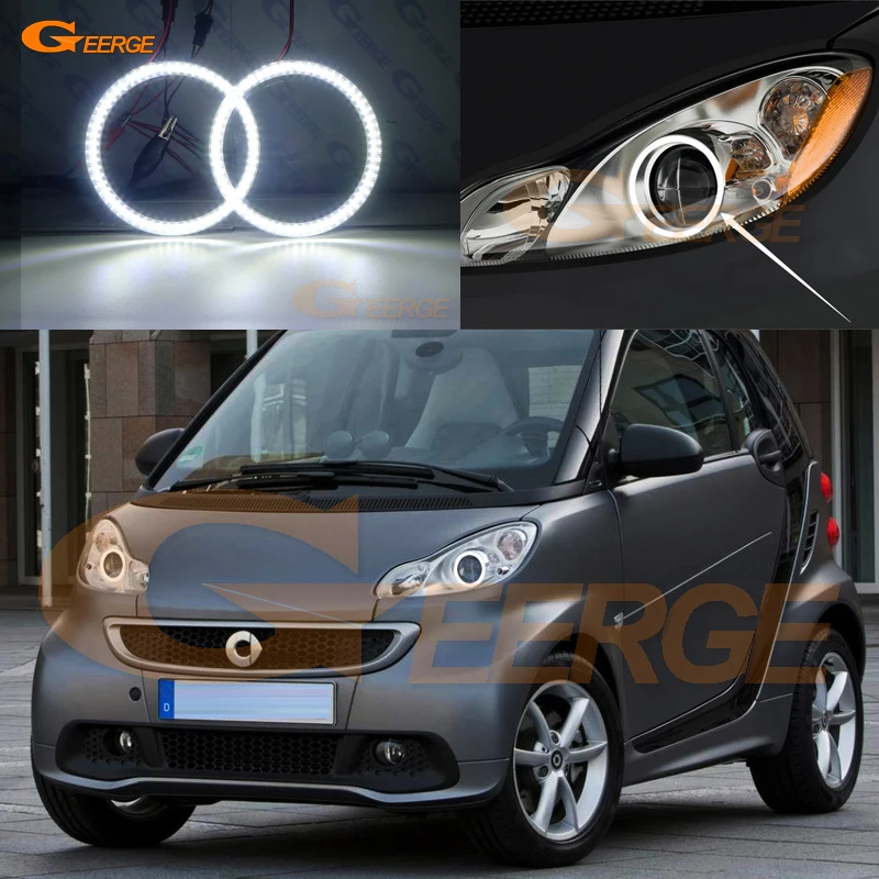 Для Smart Fortwo W451 2007 2008 2009 2010 2011 2012 2013 2014 ультра яркий SMD СВЕТОДИОДНЫЙ ангельские