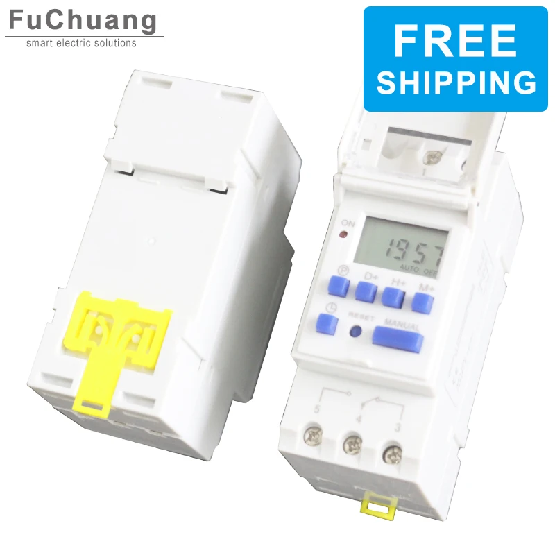 Heavy Duty 5000W 30A Digital Timer Switch THC15A Weekly Programmable Time relay 12V 24V 48V 110V 220V Din Rail Mount
Heavy Duty 5000W 30A Digital Timer Switch THC15A Weekly Programmable Time relay 12V 24V 48V 110V 220V Din Rail Mount