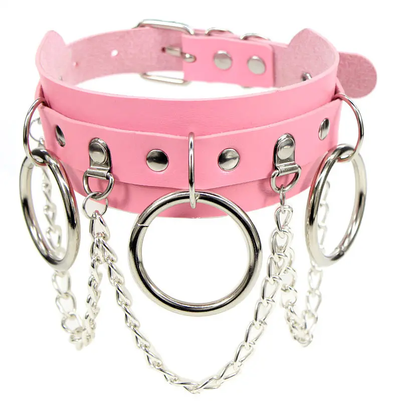 Edelstahl PU Leder Halsband Anhänger für Frauen Goth Punk Kette Sexy Choker Halsketten Geschenk Bondage 17 Edelstahl PU Leder Halsband Anhänger für Frauen Goth Punk Kette Sexy Choker Halsketten Geschenk Bondage 6