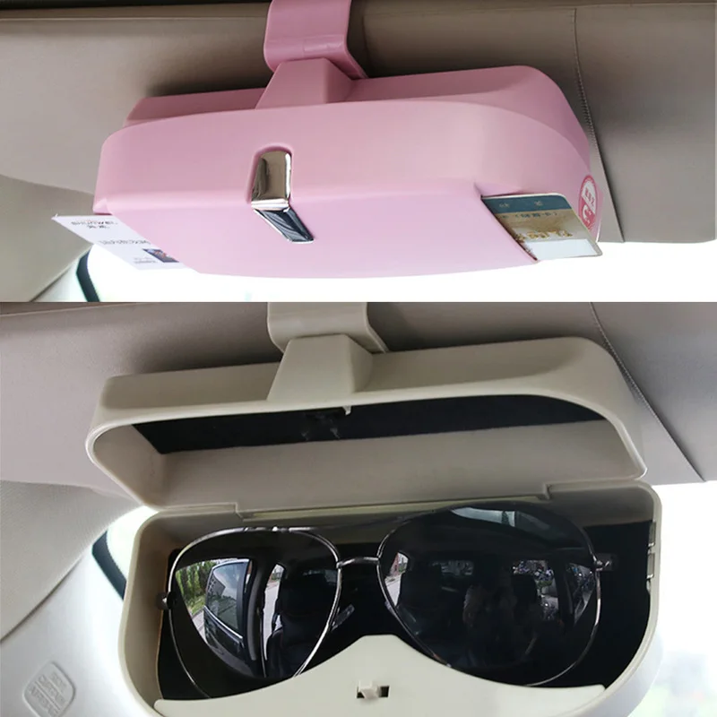 Universal Car Glasses Box Storage Holder Sunglasses Case Mount for Ford VW Audi BMW Benz Auto Interior Accessories Visor Clip
Universal Car Glasses Box Storage Holder Sunglasses Case Mount for Ford VW Audi BMW Benz Auto Interior Accessories Visor Clip