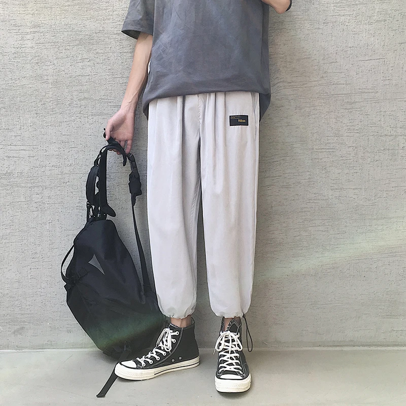 2019 Men's Summer New Casual Simple Solid Color Beam Foot Overalls Loose Temperament Trend Cotton Joggers Streetwear
2019 Men's Summer New Casual Simple Solid Color Beam Foot Overalls Loose Temperament Trend Cotton Joggers Streetwear