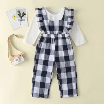 Newborn Toddler Baby Girl Clothes Sets 0-3Y White Romper Jumpsuit Plaid Print Pants Overalls Outfit
Newborn Toddler Baby Girl Clothes Sets 0-3Y White Romper Jumpsuit Plaid Print Pants Overalls Outfit