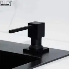 Distributeurs de savon de cuisine pompe carrée distributeurs de savon finis noirs pour cuisine distributeur de comptoir intégré MLF605(China)