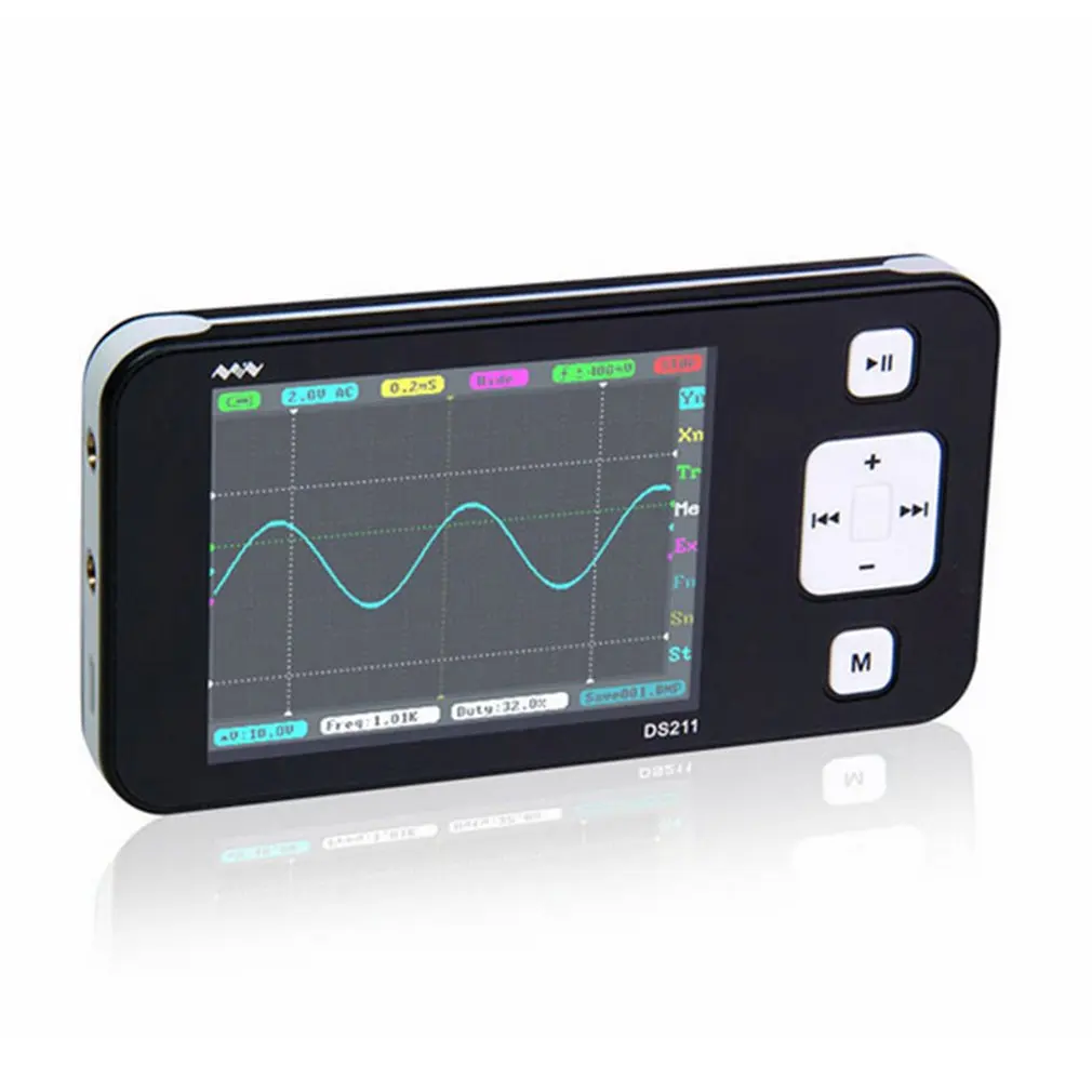 DS211 1-CH Handheld Digital Storage Oscilloscope Scope Meter USB 1MHz Mini DSO Automotive Scopemeter Set
DS211 1-CH Handheld Digital Storage Oscilloscope Scope Meter USB 1MHz Mini DSO Automotive Scopemeter Set
