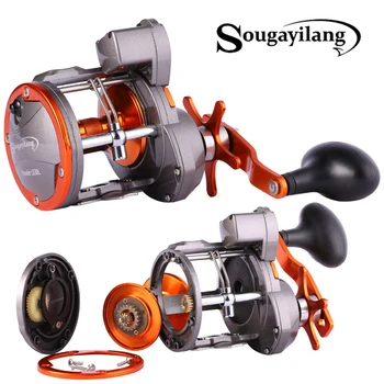 Sougayilang LS30 LS40 Line Counter Trolling Reel Conventional Level Wind Cast Drum Fishing Reel 6+1BB with Digital Display
Sougayilang LS30 LS40 Line Counter Trolling Reel Conventional Level Wind Cast Drum Fishing Reel 6+1BB with Digital Display