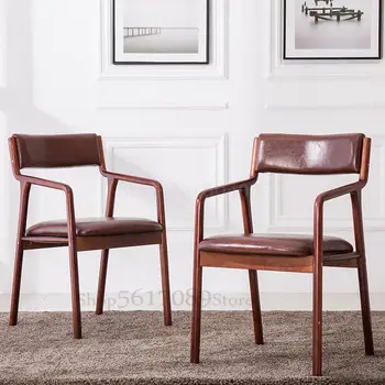 Solid wood dining chair retro lounge chair simple modern study chair home fabric backrest new Chinese armrest dining chair
Solid wood dining chair retro lounge chair simple modern study chair home fabric backrest new Chinese armrest dining chair