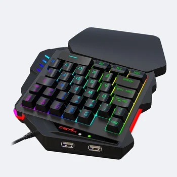 USB Wired 35 Keys One-handed Gaming keyboard RGB Lighting For PC Computer Laptop Mechanical keyboard
USB Wired 35 Keys One-handed Gaming keyboard RGB Lighting For PC Computer Laptop Mechanical keyboard