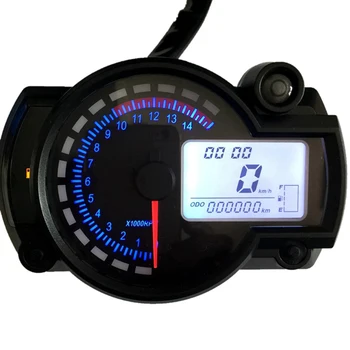 Motorcycle Speedometer Instrument LCD Digital Tachometer Gauge 7 Colors + Fault Warning Light for RX2N 4 cylinders 400CC 5000rpm
Motorcycle Speedometer Instrument LCD Digital Tachometer Gauge 7 Colors + Fault Warning Light for RX2N 4 cylinders 400CC 5000rpm