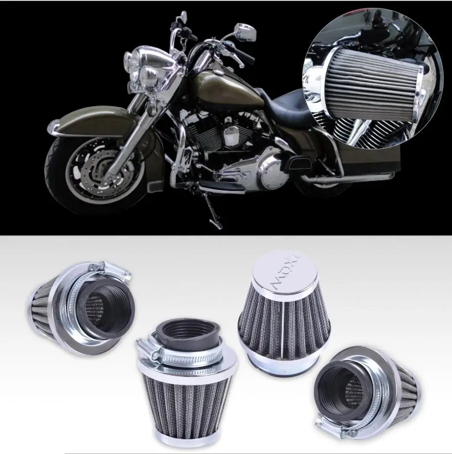 

4pcs Motorcycle Air Filter Motorbike Carburetor Air Intake Pipe Cleaner Mushroom Head 35 39 42 44 48 50 52 54 60 mm