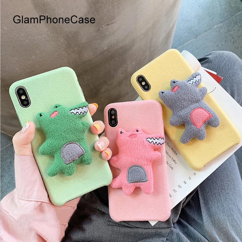 GlamPhoneCase Plush Dinosaur Phone Case For iPhone11Pro/Max X XS Max XR Soft Silicone Cover For iPhone11 7 8 6 6s Plus Case
GlamPhoneCase Plush Dinosaur Phone Case For iPhone11Pro/Max X XS Max XR Soft Silicone Cover For iPhone11 7 8 6 6s Plus Case