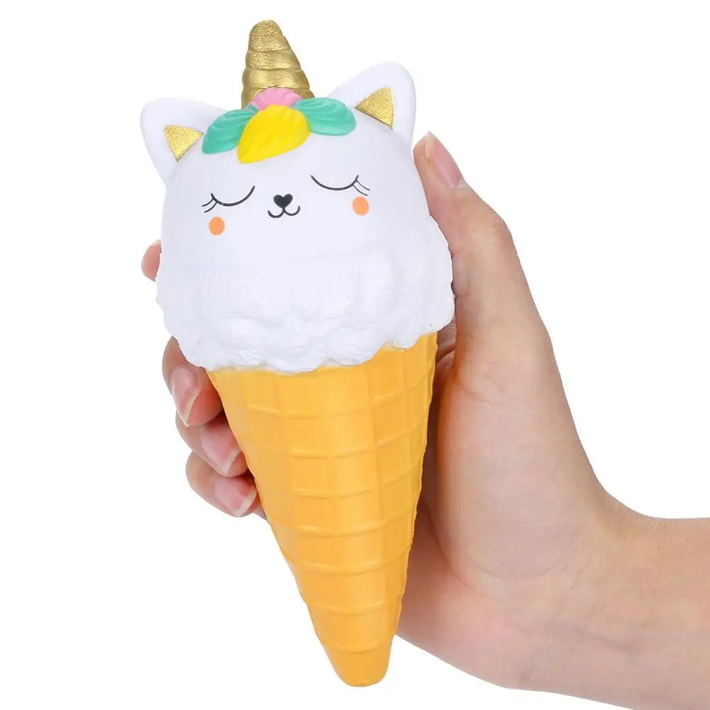 

New Squishy Kawaii Ice Cream Slow Rising Gags Practical Jokes Toy Squish Antistress Squishies Squeeze Food Wholesale