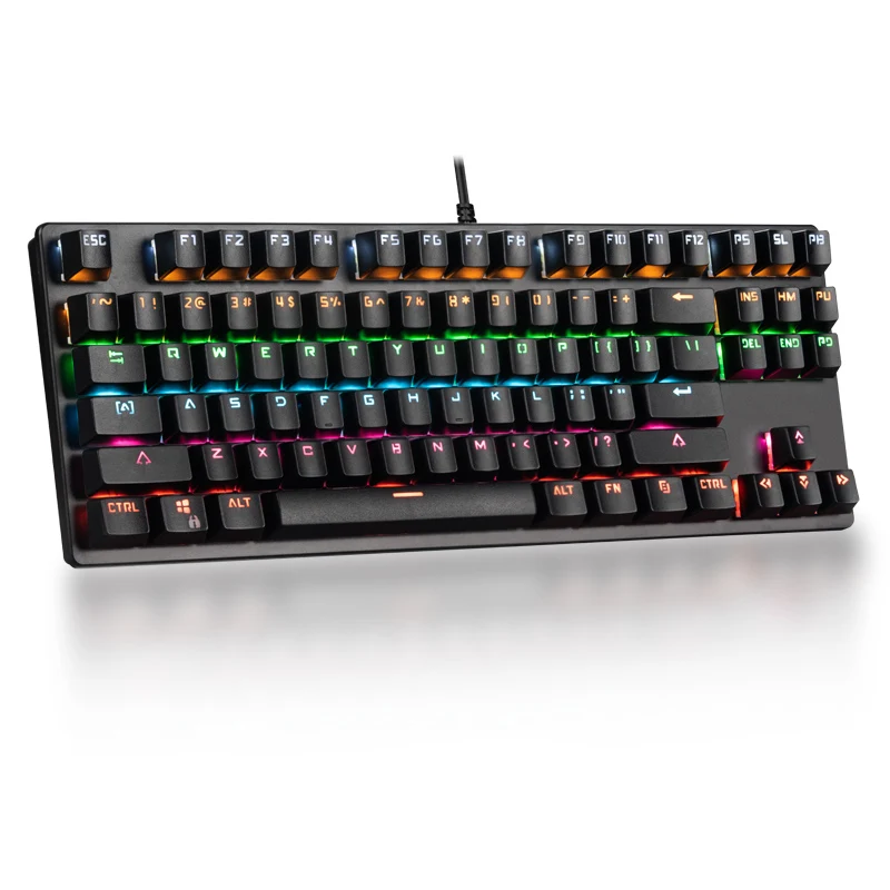 Gaming Mechanical Keyboard RGB 87key Blue Switch USB Wired Anti-ghosting Portable Durable Keyboard for PC Computer Gamer
Gaming Mechanical Keyboard RGB 87key Blue Switch USB Wired Anti-ghosting Portable Durable Keyboard for PC Computer Gamer