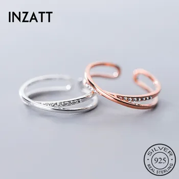 INZATT Real 925 Sterling Silver Zircon Line Cross Ring For Women Party Cute Fine Jewelry Minimalist Accessories 2019 Gift
INZATT Real 925 Sterling Silver Zircon Line Cross Ring For Women Party Cute Fine Jewelry Minimalist Accessories 2019 Gift