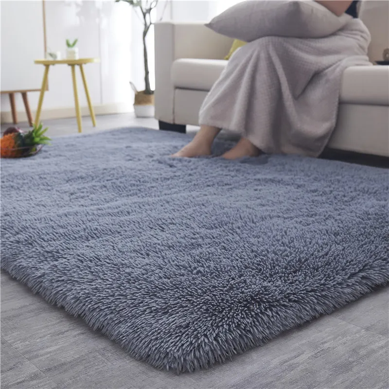 Silky Fluffy Carpet Modern Home Decor Long Plush Shaggy Rug Children's Play Mats Sofa Living Bedroom Bedside Mat Balcony Carpets
Silky Fluffy Carpet Modern Home Decor Long Plush Shaggy Rug Children's Play Mats Sofa Living Bedroom Bedside Mat Balcony Carpets