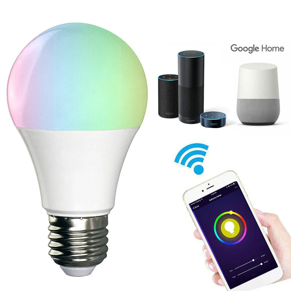 Smart Light Bulb,Wifi Color Changing LED Light Bulbs APP Remote Controlled Home Lamp Compatible with Alexa Google Home Assistant
Smart Light Bulb,Wifi Color Changing LED Light Bulbs APP Remote Controlled Home Lamp Compatible with Alexa Google Home Assistant