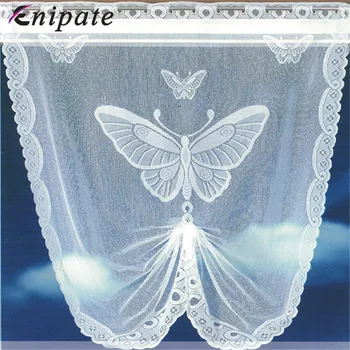 Enipate Embroidered Butterfly Roman Window Curtain Panel White Lace Sheer Curtain for Kitchen Coffee Tulle Short Curtains 
Enipate Embroidered Butterfly Roman Window Curtain Panel White Lace Sheer Curtain for Kitchen Coffee Tulle Short Curtains