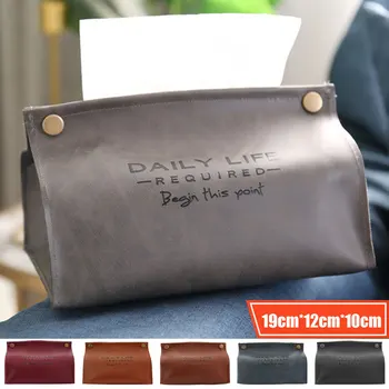 PU Leather Towel Napkin Tissue Holder Container Tissue Box Paper Dispenser Tissue Holder Case for Car Office Home Decoration
PU Leather Towel Napkin Tissue Holder Container Tissue Box Paper Dispenser Tissue Holder Case for Car Office Home Decoration