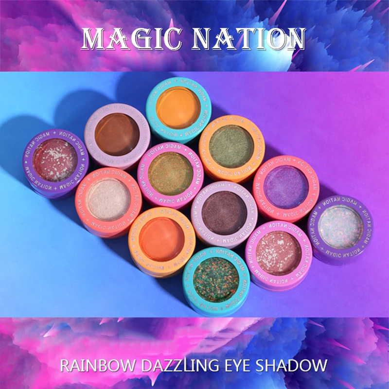New Eyeshadow 12 Colors collocation Colourful Glitter Makeup Product Shimmer Single Color Eyeshadow Waterproof Beauty Cosmetics
New Eyeshadow 12 Colors collocation Colourful Glitter Makeup Product Shimmer Single Color Eyeshadow Waterproof Beauty Cosmetics
