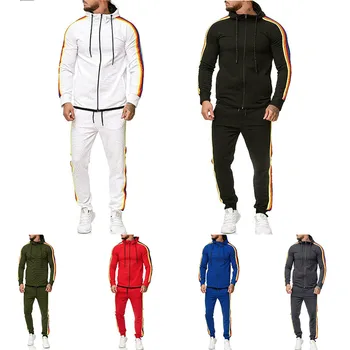 Brand Men's Sets 2019 Autumn Fashion Side Striped Long Sleeve Tracksuit 2 Pieces Set Slim Fit Zipper Cardigan And Joggers Pants
Brand Men's Sets 2019 Autumn Fashion Side Striped Long Sleeve Tracksuit 2 Pieces Set Slim Fit Zipper Cardigan And Joggers Pants