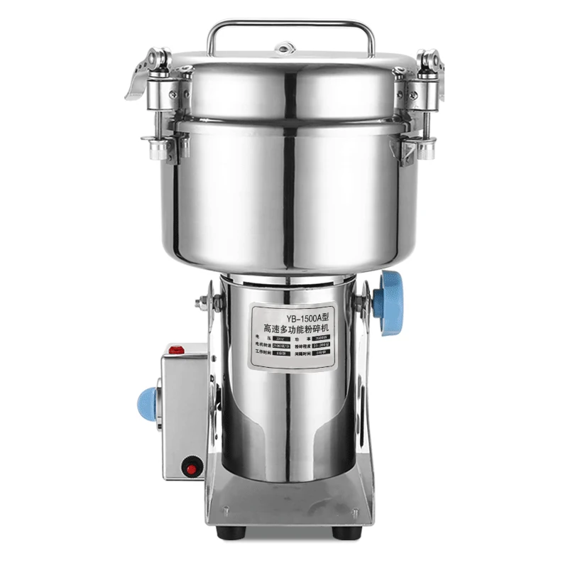 

Commercial Crusher 403 Stainless Steel Pulverizer Household Grain Crusher Large Pulverizer 3500W 1500g YB-1500A