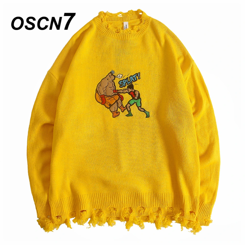 OSCN7 Funny embroidery Sweaters Men 2019 Autumn High Streetwear Fashion Mens Pullovers Round Neck Vintage Sweaters 95087
OSCN7 Funny embroidery Sweaters Men 2019 Autumn High Streetwear Fashion Mens Pullovers Round Neck Vintage Sweaters 95087