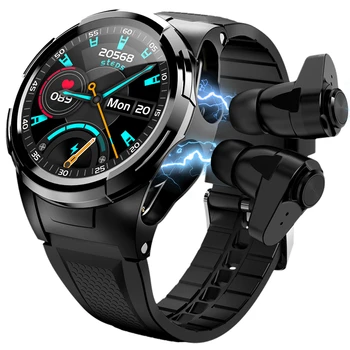 BFAG S201 Smart Watch man TWS Bluetooth Headset 2-in-1 watches Notification Heart Rate Monitor smartwatch 2020 for IOS Android
BFAG S201 Smart Watch man TWS Bluetooth Headset 2-in-1 watches Notification Heart Rate Monitor smartwatch 2020 for IOS Android