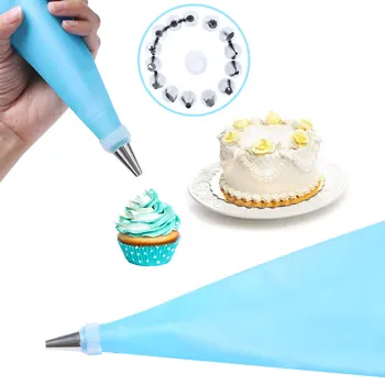 16PCS/Set Cake Decorating Tips Set Icing Piping Cream Pastry Bag with 14 pcs Stainless Steel Nozzle Set Cake Decorating Tools
16PCS/Set Cake Decorating Tips Set Icing Piping Cream Pastry Bag with 14 pcs Stainless Steel Nozzle Set Cake Decorating Tools