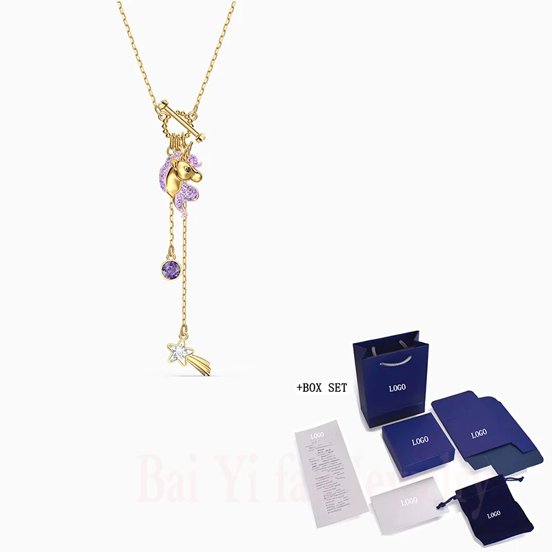 2020 Fashion SWA New OUT OF THIS WORLD UNICORN Y-shaped Necklace Charming Unicorn and Meteor Decoration Feminine Romantic Gift
2020 Fashion SWA New OUT OF THIS WORLD UNICORN Y-shaped Necklace Charming Unicorn and Meteor Decoration Feminine Romantic Gift