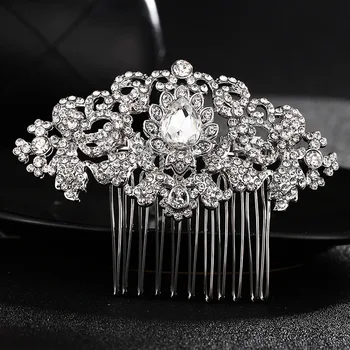 Silver Rhinestone And Crystal Bridal Hair Headdress Comb Wedding Hair Accessories For Women Hair Jewelry FS86
Silver Rhinestone And Crystal Bridal Hair Headdress Comb Wedding Hair Accessories For Women Hair Jewelry FS86