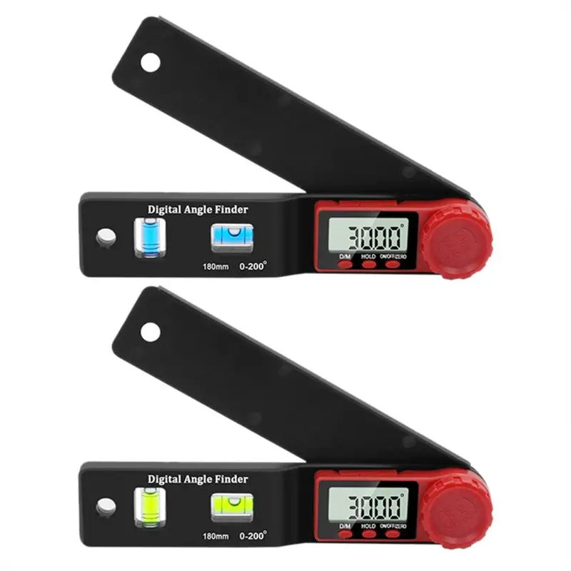 2 in 1 Digital Angle Finder Inclinometer Spirit-Level Angle Ruler Electronic Goniometer Protractor Angle Measuring Tool
2 in 1 Digital Angle Finder Inclinometer Spirit-Level Angle Ruler Electronic Goniometer Protractor Angle Measuring Tool