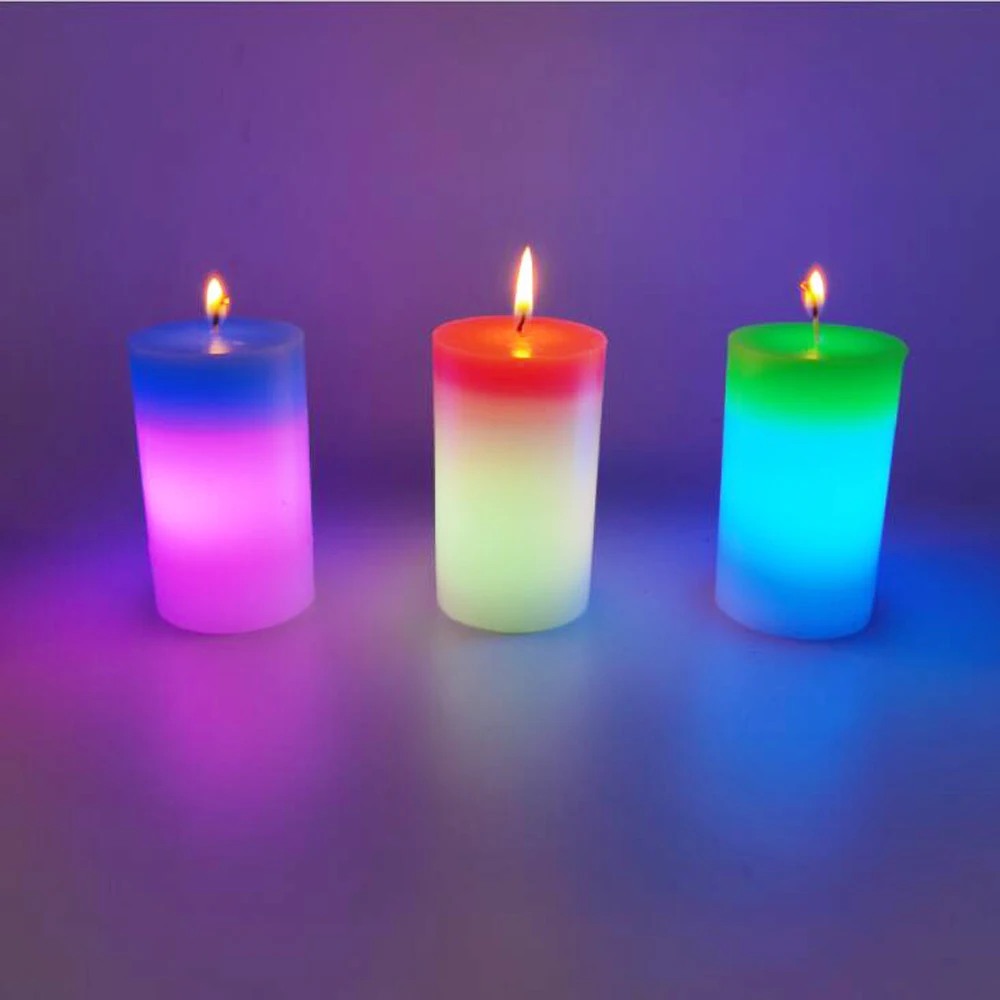 New Type Candle 7-Color Color Night Light Home Lighting Candles To Create Aromantic Atmosphere Wedding And Gifts Supplies
New Type Candle 7-Color Color Night Light Home Lighting Candles To Create Aromantic Atmosphere Wedding And Gifts Supplies