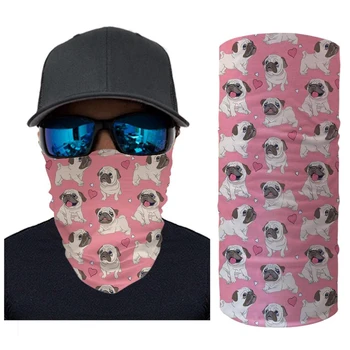 Customized Cute Cartoon Pug Dog/Puppy Print Women Outdoor Bandana Warmer Windproof Dustproof Headband Scarf Girl Pink Face Mask
Customized Cute Cartoon Pug Dog/Puppy Print Women Outdoor Bandana Warmer Windproof Dustproof Headband Scarf Girl Pink Face Mask