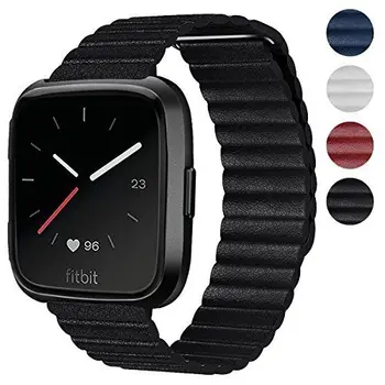 Genuine Leather Loop with Unique Magnetic Strap Replacement Wristbands For Fitbit Versa Fitness Smart Watch
Genuine Leather Loop with Unique Magnetic Strap Replacement Wristbands For Fitbit Versa Fitness Smart Watch