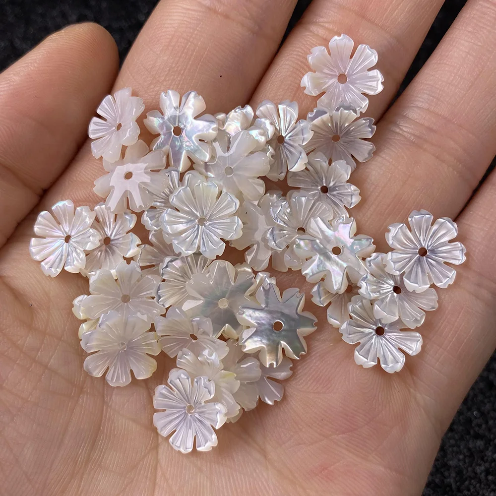 5Pcs Shell Beads Flower-shaped White Loose Shell For Jewelry Making DIY Necklace Bracelet Earring Handiwork Sewing Accessory
5Pcs Shell Beads Flower-shaped White Loose Shell For Jewelry Making DIY Necklace Bracelet Earring Handiwork Sewing Accessory
