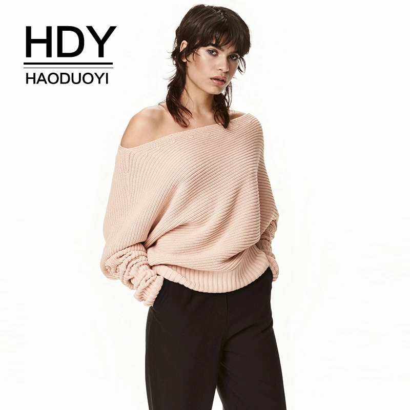 HDY Haoduoyi Contracted Joker Pure Color Street Style Off-the-shoulder Sexy Round Neck Soft Warm Slim Jumper Knitted Sweaters
HDY Haoduoyi Contracted Joker Pure Color Street Style Off-the-shoulder Sexy Round Neck Soft Warm Slim Jumper Knitted Sweaters