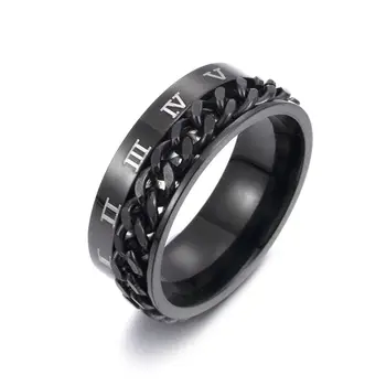 EDC Finger Fidget Spinner Stainless Steel Chain Rotatable Ring Men Classical Rome Digital Power Sense Gift
EDC Finger Fidget Spinner Stainless Steel Chain Rotatable Ring Men Classical Rome Digital Power Sense Gift