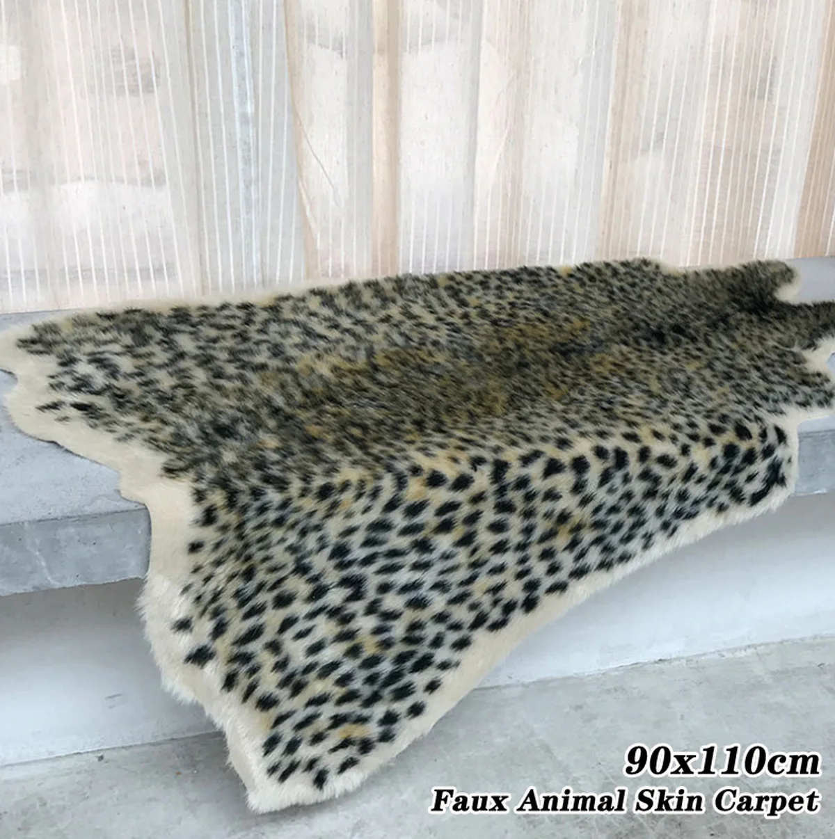 Леопардовый принт искусственная кожа коврик в виде шкуры с животным принтом