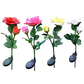 Romantic Rose Flower Solar Light LED Simulation Lawn Lamp Outdoor Waterproof for Home Garden Evening Party Decoration Light 
Romantic Rose Flower Solar Light LED Simulation Lawn Lamp Outdoor Waterproof for Home Garden Evening Party Decoration Light