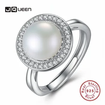 JQUEEN 925 Sterling Silver Women Round Rings Elegant Fashion Ladies Cubic Zirconia 9-9.5mm Natural Freshwater Pearls Open Ring
JQUEEN 925 Sterling Silver Women Round Rings Elegant Fashion Ladies Cubic Zirconia 9-9.5mm Natural Freshwater Pearls Open Ring