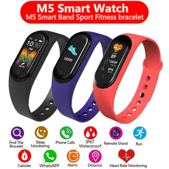 Smart Band Fitness bracelet M5 Sport Watch Pedometer Heart Rate Blood Pressure Bluetooth Call Wirstband Waterproof Smart band
Smart Band Fitness bracelet M5 Sport Watch Pedometer Heart Rate Blood Pressure Bluetooth Call Wirstband Waterproof Smart band